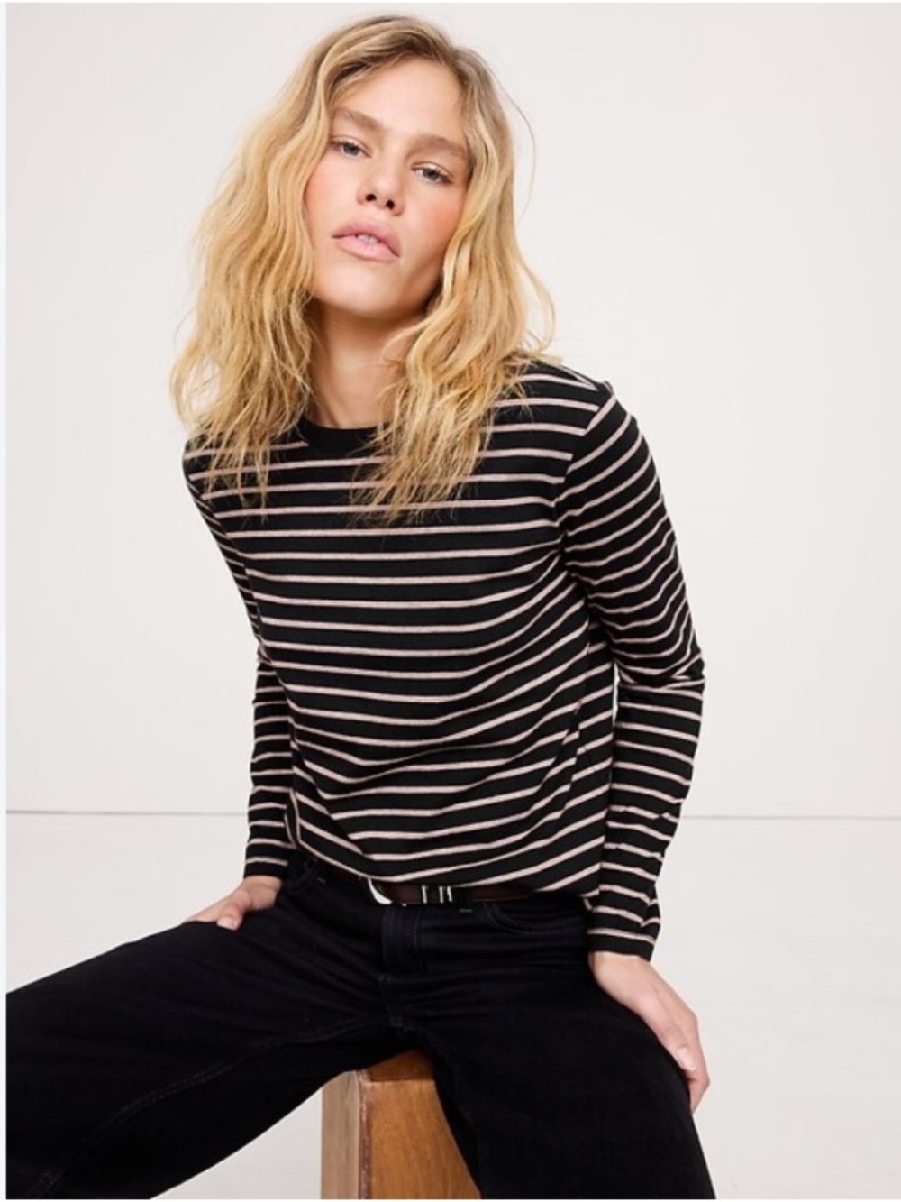 Banana Republic Vintage Cotton Long-Sleeve T-Shirt